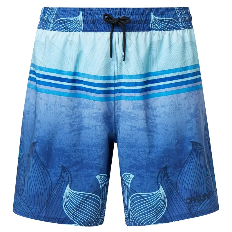 Oakley Beach Flower Striped 18 Inches Men Surf Boardshort 1