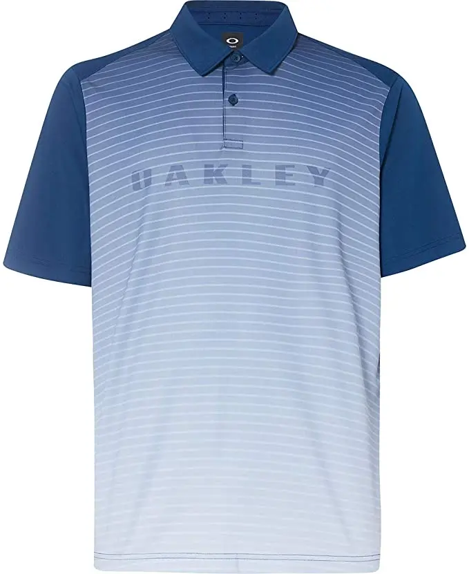 Oakley J Joyce Gradient Brand Shirt Men Golf Polo Shirt - Dark Blue / Medium 1