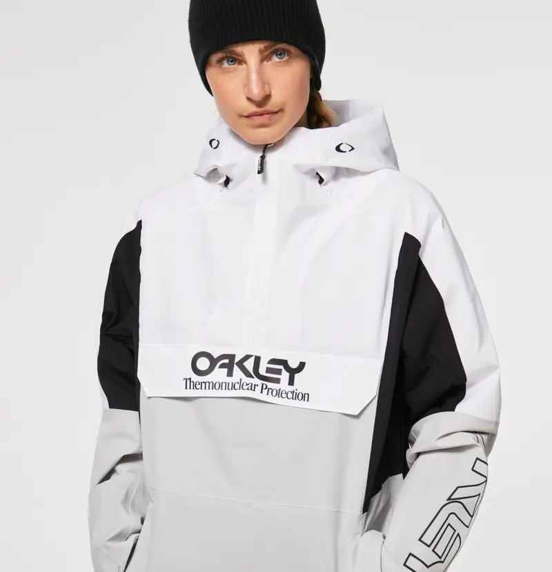 Oakley Tnp Insulated Anorak Women's Winter Jacket - White / Grey - Xxl 1