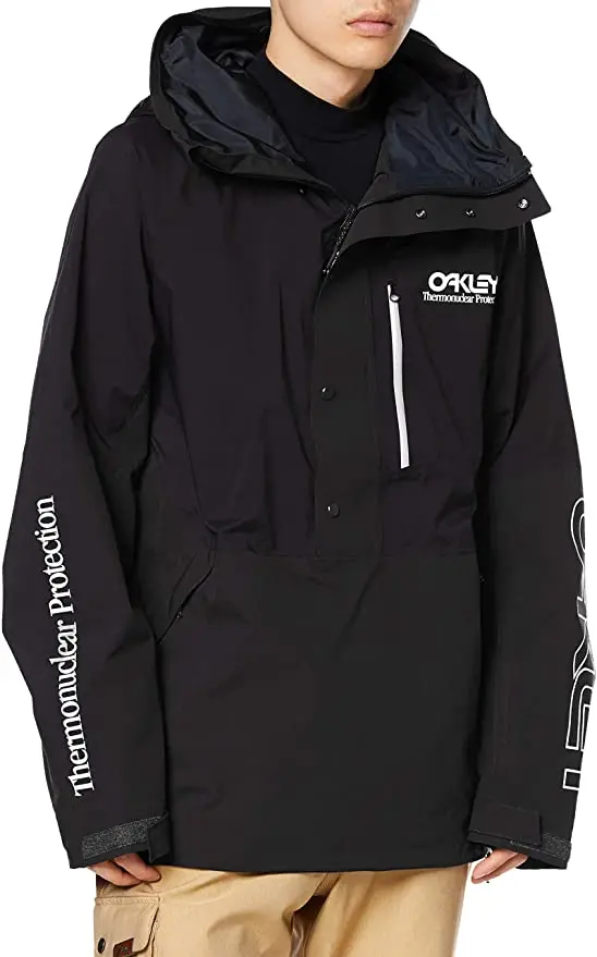 Oakley Tnp Lined Shell Anorak Men Snow Jacket - Blackout / Extra Large 1