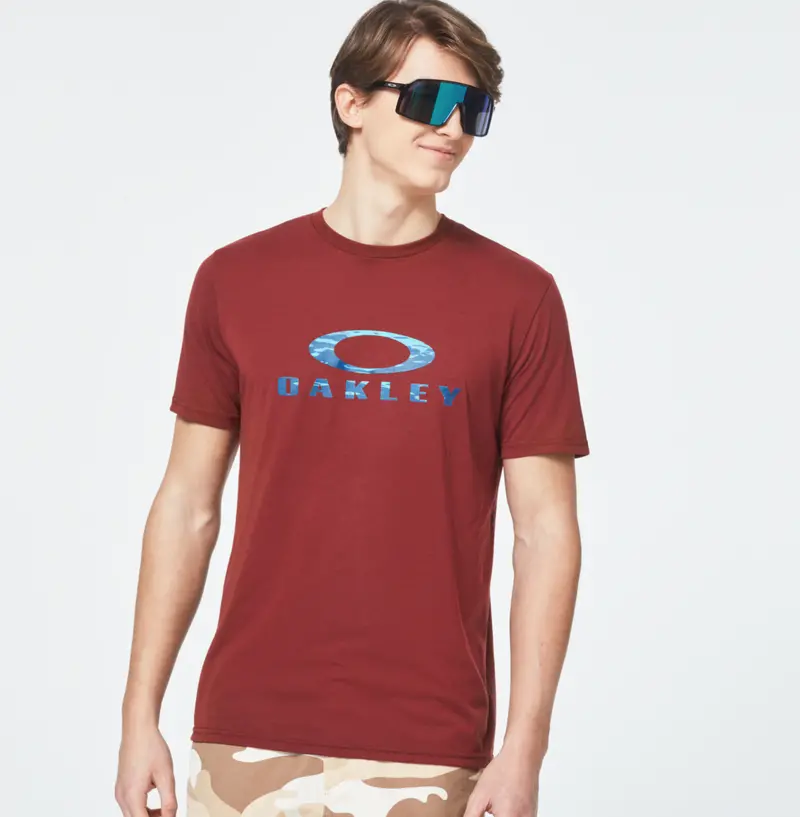 Oakley Water Ellipse Ss Tee Men Lifestyle Shirt - Spicy Red / Medium 1