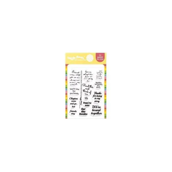 Open Book Trio - Clear Stamps - Sentiments 1