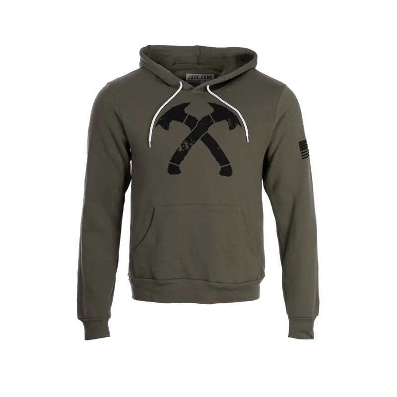 Original Crossed Hawks Army Green Hoodie 1