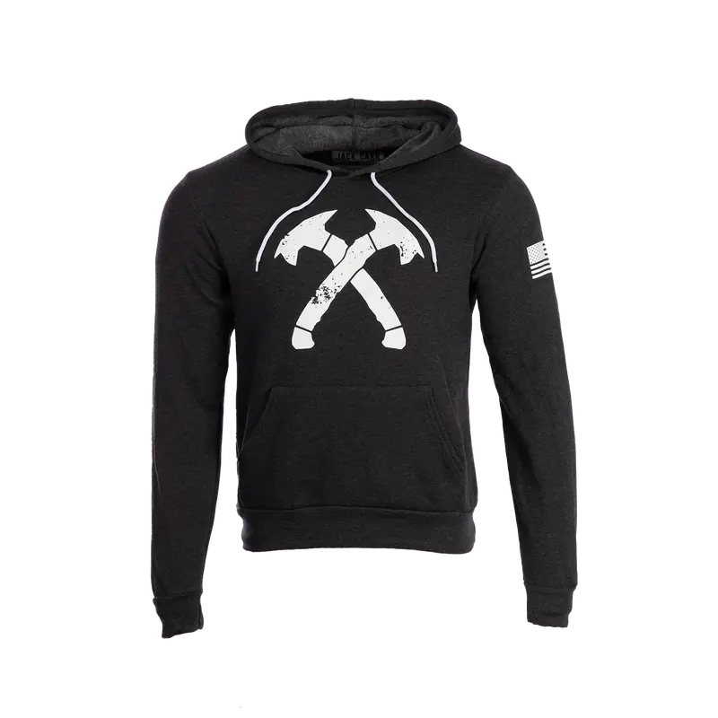 Original Crossed Hawks Dark Heather Hoodie 1