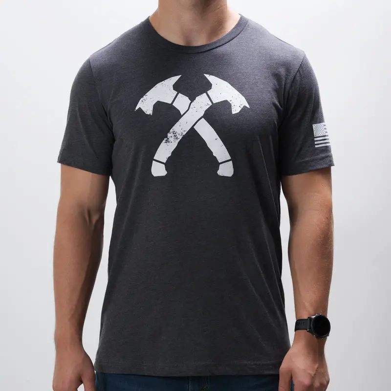 Original Distressed Crossed Hawks Tee 3
