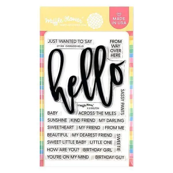 Oversized Hello Stamp Set 1