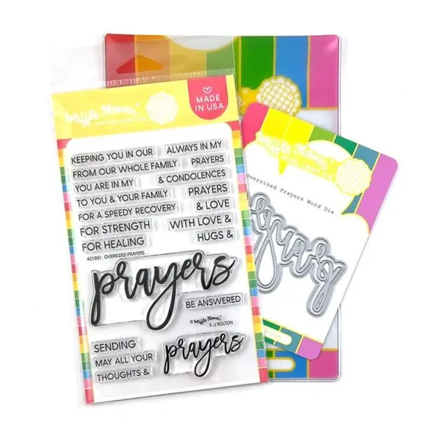 Oversized Prayers Stamp & Die Combo 1