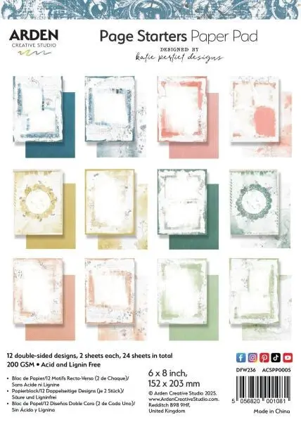 Page Starters - 6X8 Paper Pad 1