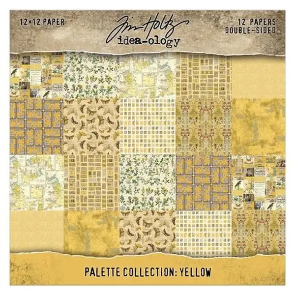 Palette Collection -  12X12 Paper Pad - Yellow 1