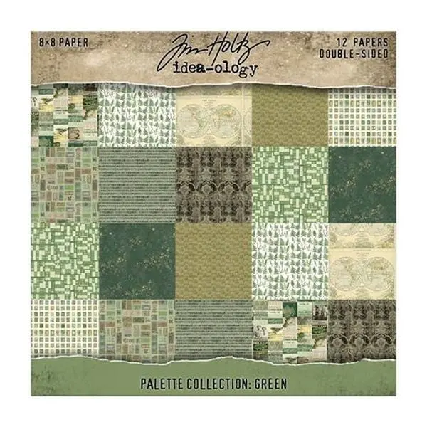 Palette Collection -  8X8 Paper Pad - Green 1