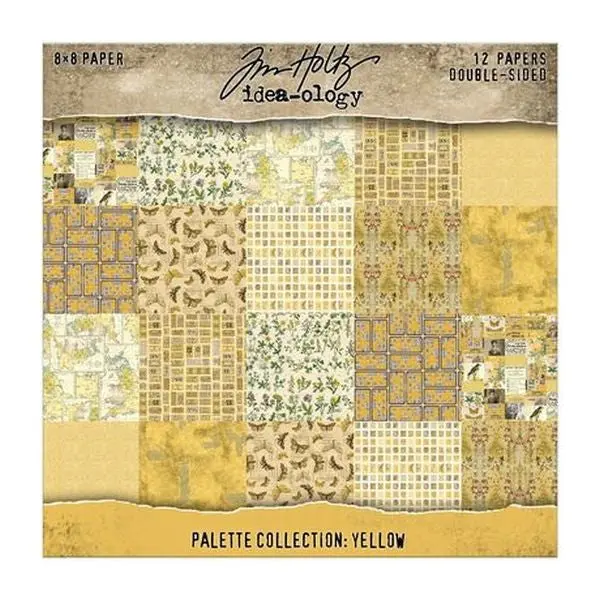 Palette Collection -  8X8 Paper Pad - Yellow 1