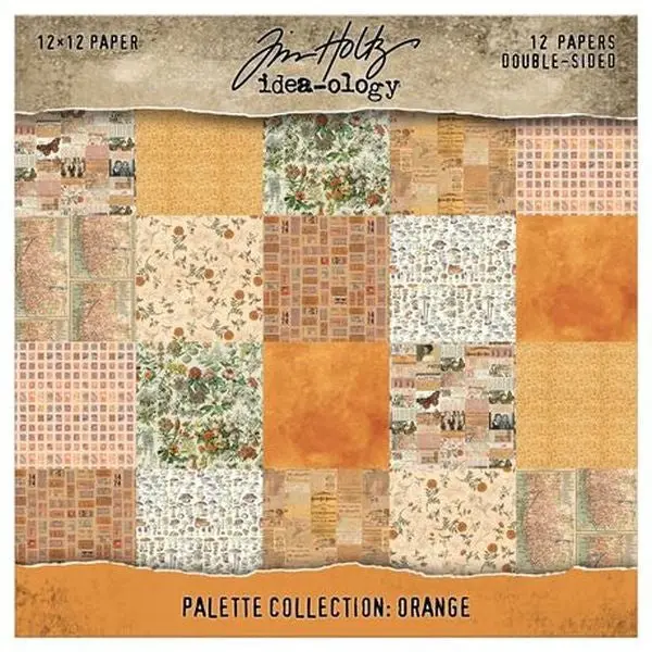 Palette Colletion -  12X12 Paper Pad - Orange 1
