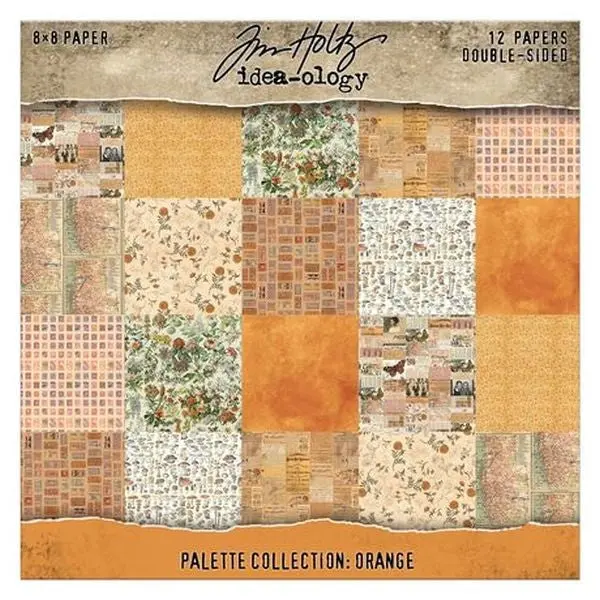 Palette Colletion -  8X8 Paper Pad - Orange 1