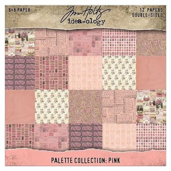 Palette Colletion -  8X8 Paper Pad - Pink 1
