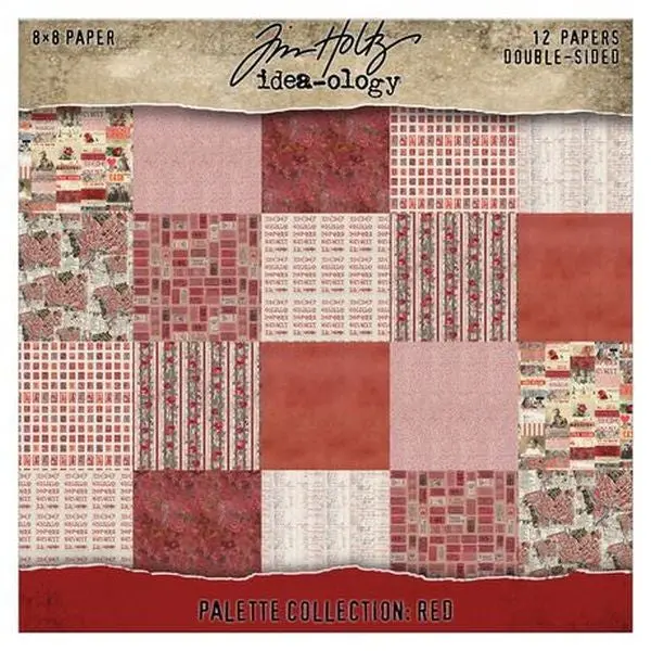 Palette Colletion -  8X8 Paper Pad - Red 1