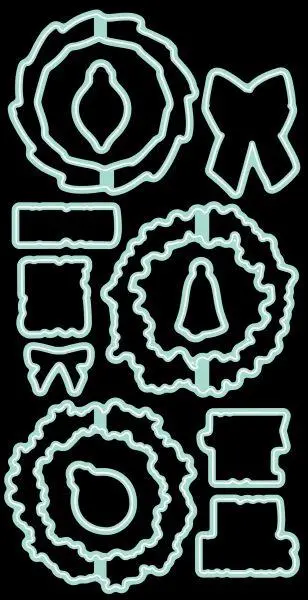 Peace & Joy - Pirouette Coordinating Die Set 1