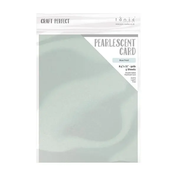 Pearlescent Cardstock - Blue Frost 1