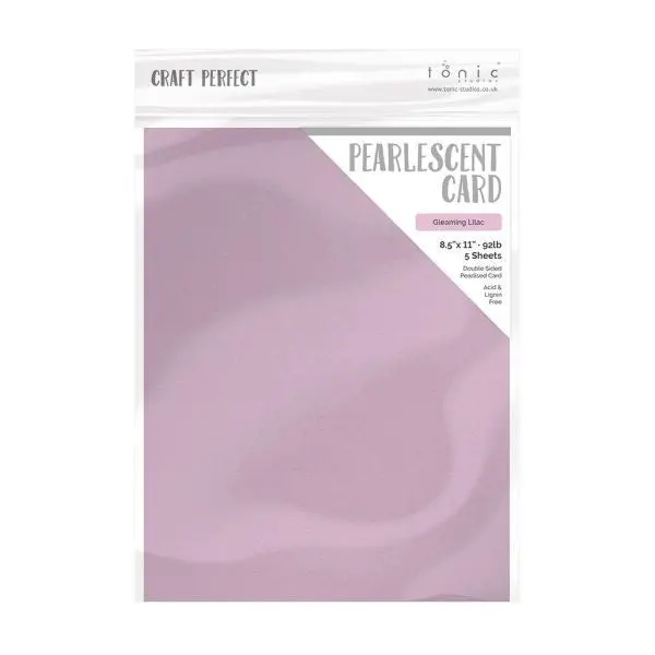 Pearlescent Cardstock - Gleaming Lilac 1