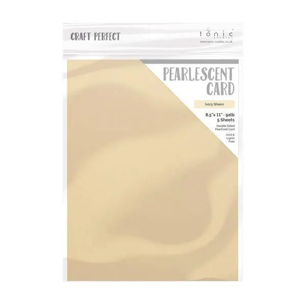 Pearlescent Cardstock - Ivory Sheen 1