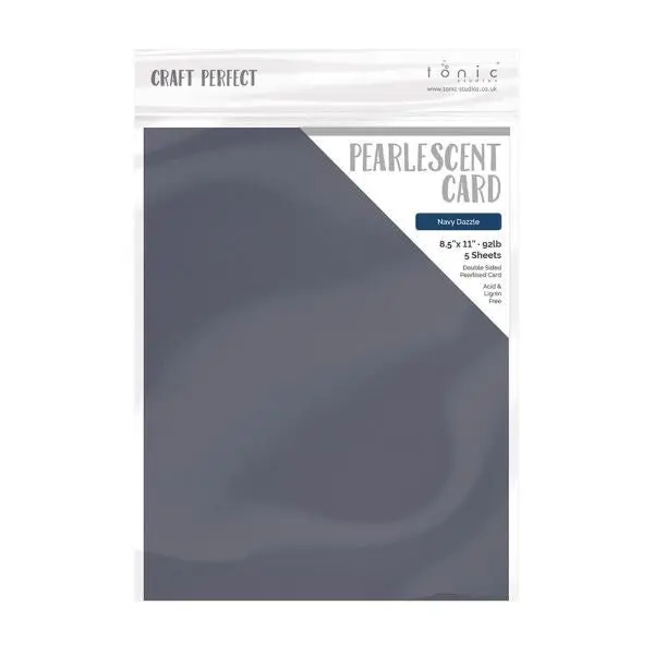 Pearlescent Cardstock - Navy Dazzle 1