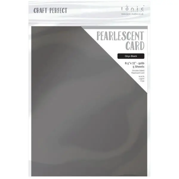 Pearlescent Cardstock - Onyx Black 1