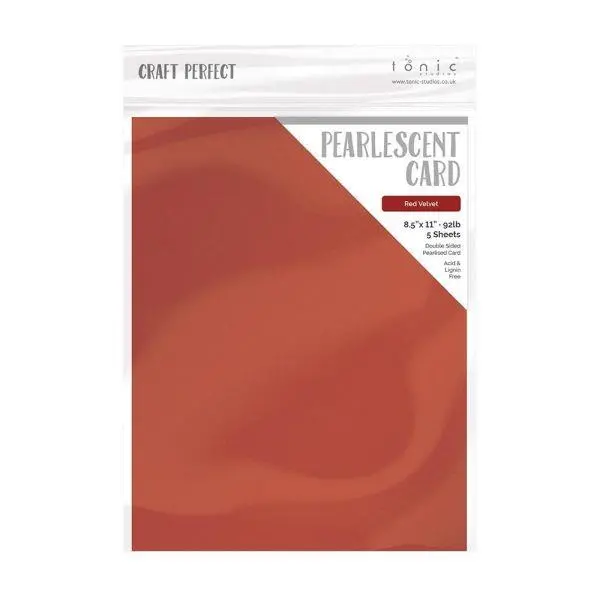 Pearlescent Cardstock - Red Velvet 1