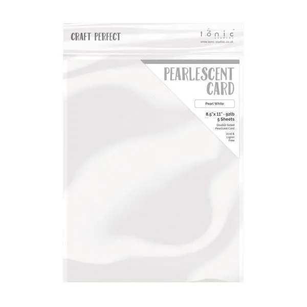 Pearlescent Cardstock - White Pearl 1