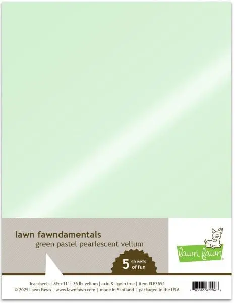 Pearlescent Vellum - Green Pastel 1