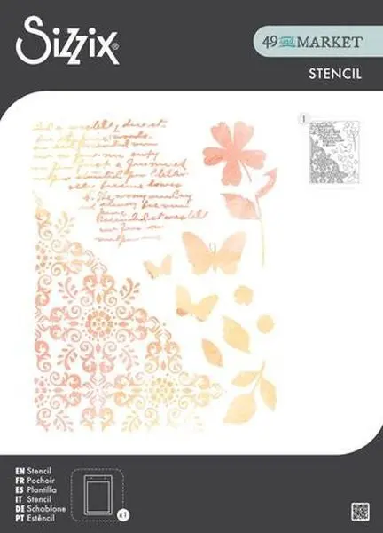 Petal Play - A4 Stencil 1