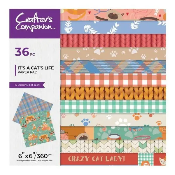 Pets Rule - 6X6 Patterned Paper - It's A Cat's Life 1