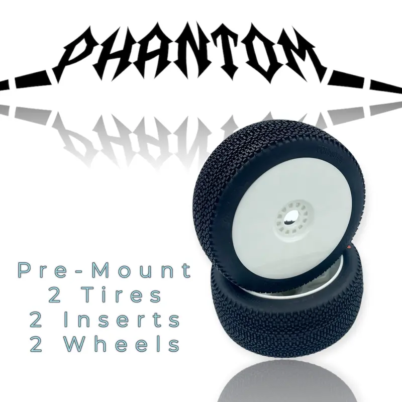 Phantom 8Th Scale Buggy Pre-Mount White 1