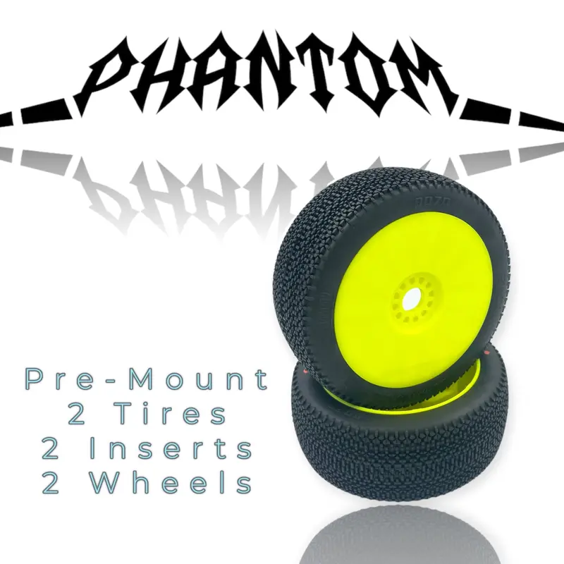 Phantom 8Th Scale Buggy Pre-Mount Yellow 1