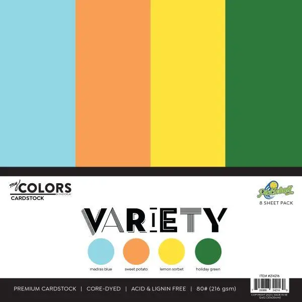Pickleball - 12X12 Cardstock Variety Pack 1