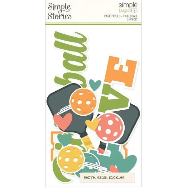 Pickleball - Simple Pages Page Pieces 1