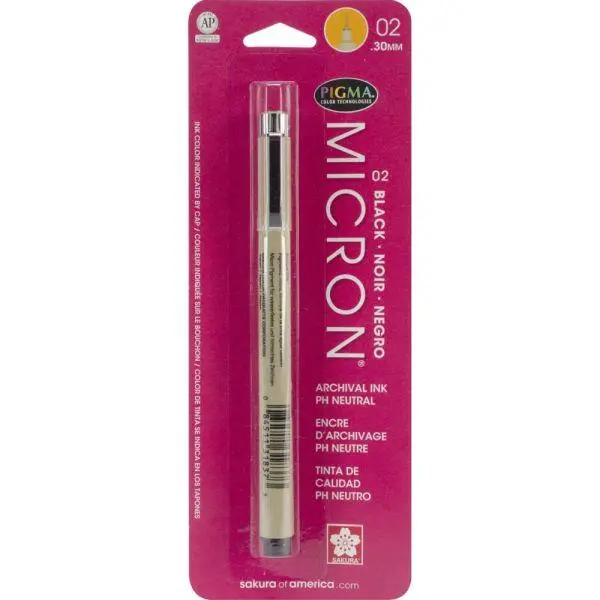 Pigma Micron Pen - Black - .3Mm 1