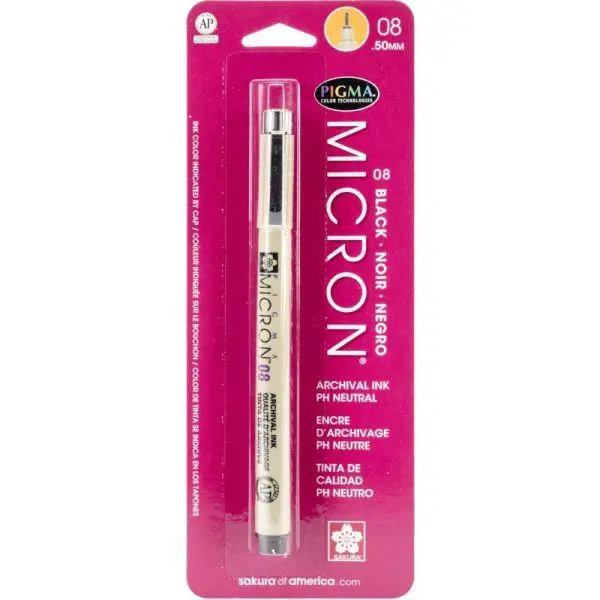 Pigma Micron Pen - Black - .5Mm 1
