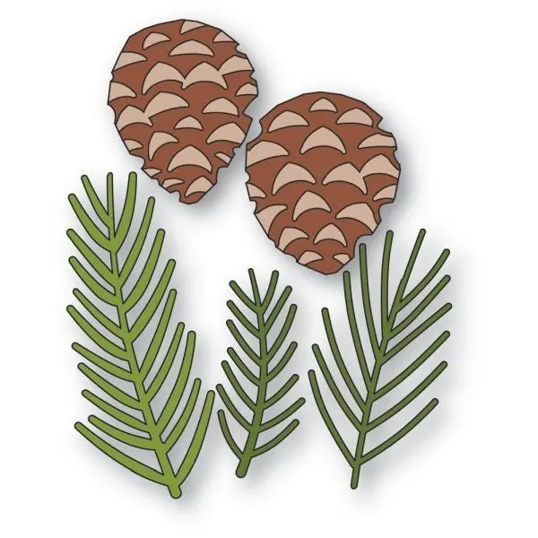 Pine Needles And Cones - Dies 1