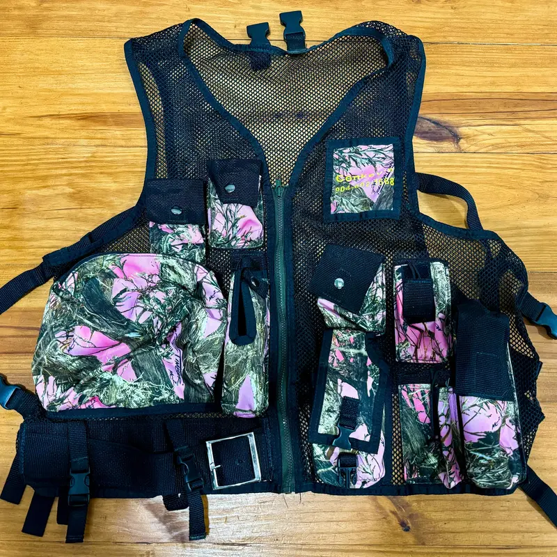 Pink Camo Mesh Hunting Vest - Clearance 1