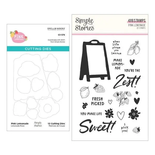 Pink Lemonade Stamp & Die Bendle 1