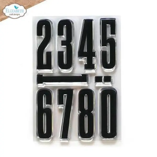 Planner Essentials Clear Stamps - Long & Tall Numbers 1