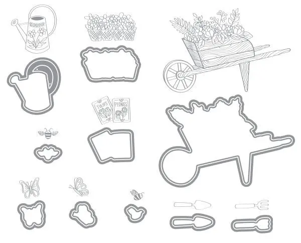 Planting The Garden Impress-Ion Letterpress Press Plate & Dies 1