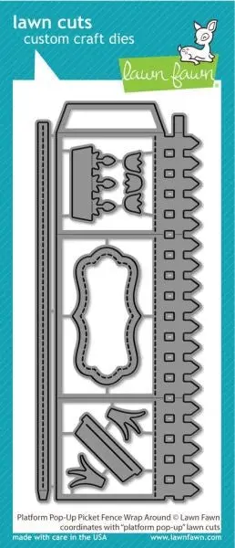 Platform Pop-Up Picket Fence Wrap Around Dies 1