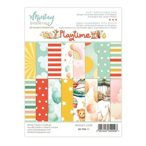 Playtime - 6X8 Paper Pad - Add Ons 1