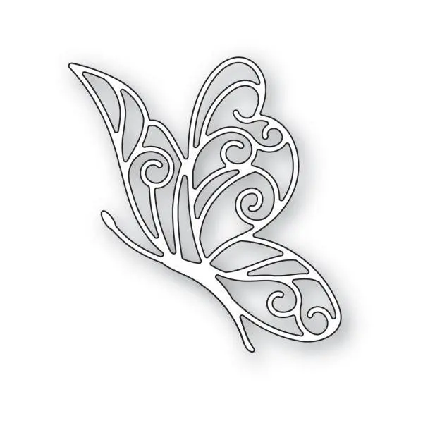 Plumed Gypsy Butterfly Die 1