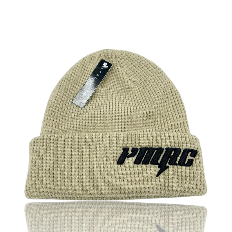 Pmrc Lightning Tan Waffle Beanie 1