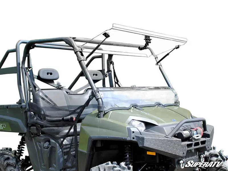 Polaris Ranger 500 Scratch Resistant Flip Windshield 1