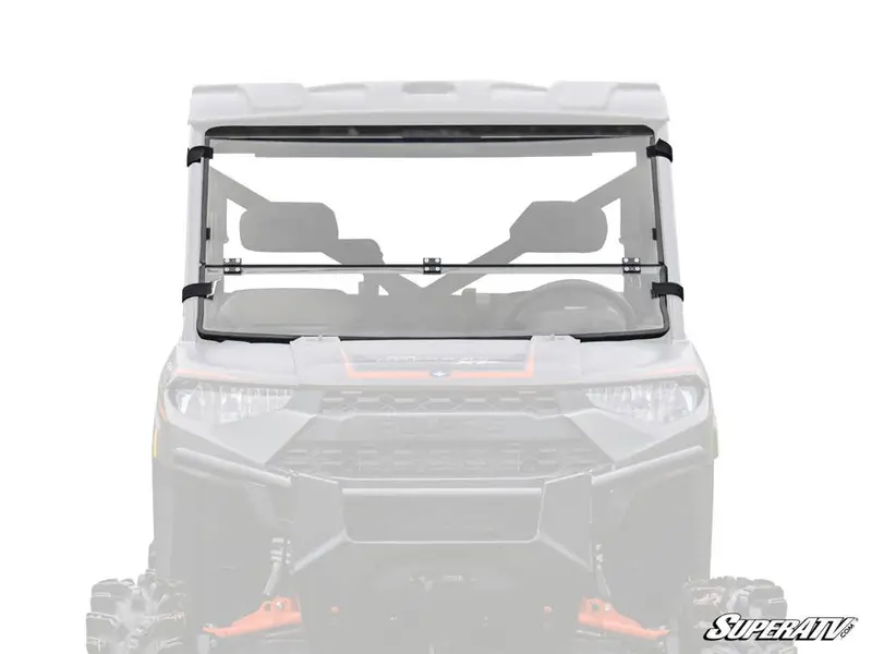 Polaris Ranger Xp 570 Scratch Resistant Flip Down Windshield 1