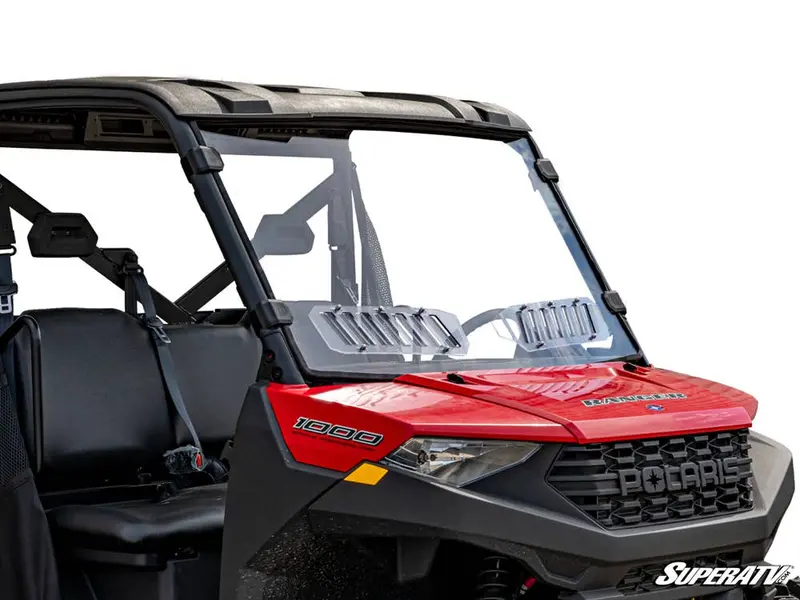 Polaris Ranger Xp 570 Scratch Resistant Vented Full Windshield 1