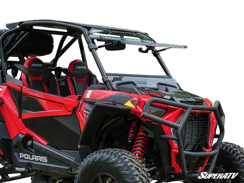 Polaris Rzr Xp Turbo S Scratch Resistant Flip Windshield 1