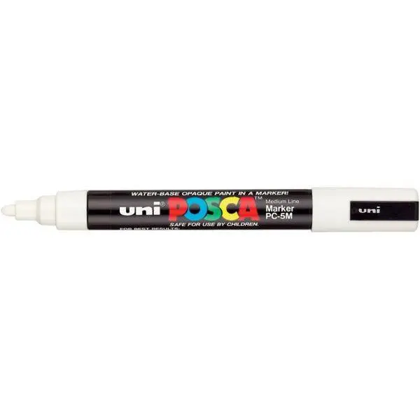 Posca Paint Pen - Medium Tip - White 1
